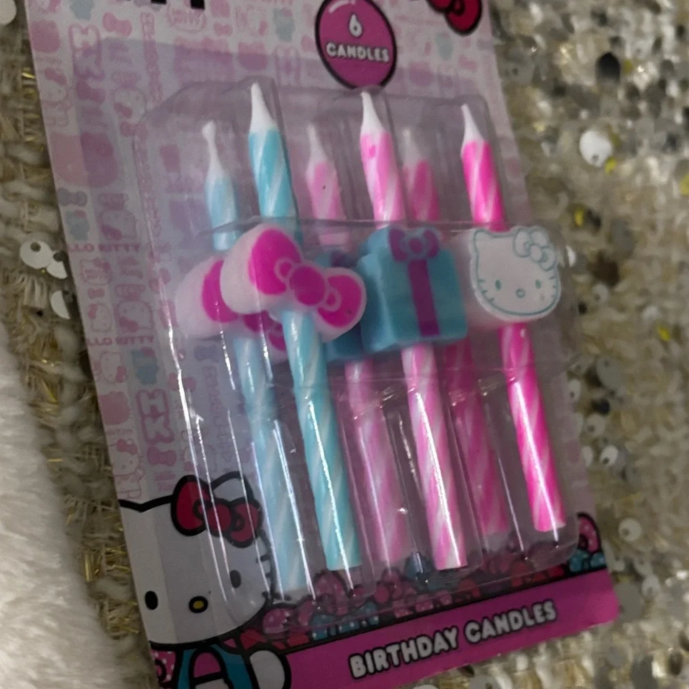 Hello Kitty Cake Candles Set of 6